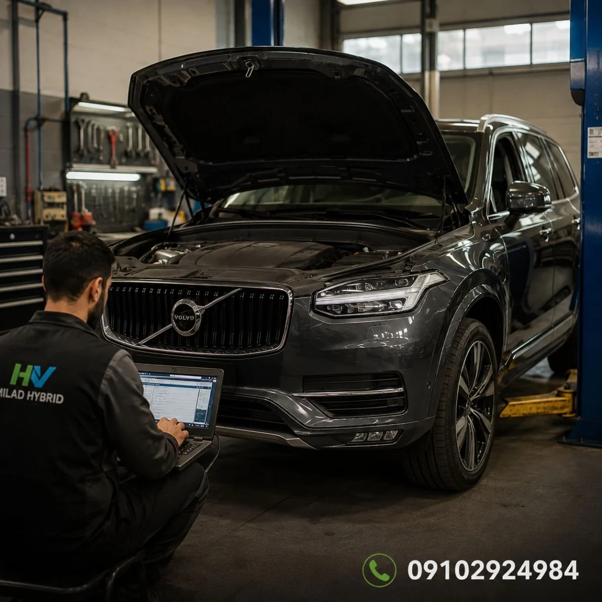 تعمیر ولوو XC90 در میلاد هیبرید